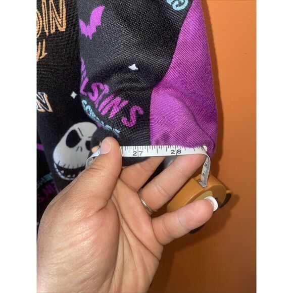 Disney Nightmare Before Christmas Pajama Top XL 16/18 Gown Black Knit Loungewear - Picture 4 of 5